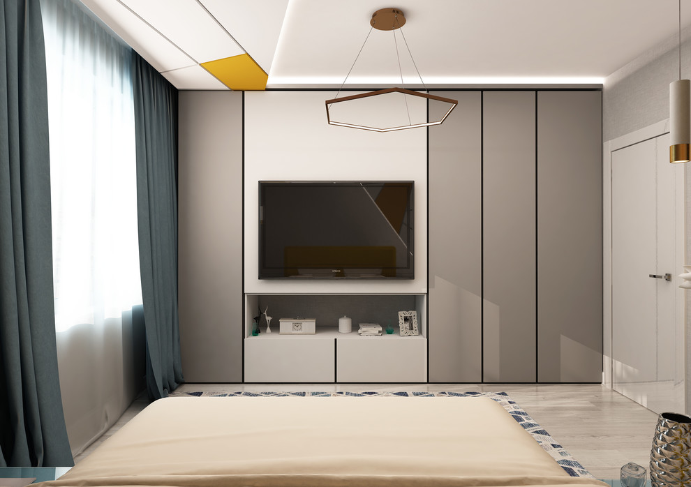 Дизайн в мкр. Хороший, Калуга (двушка, спальня)