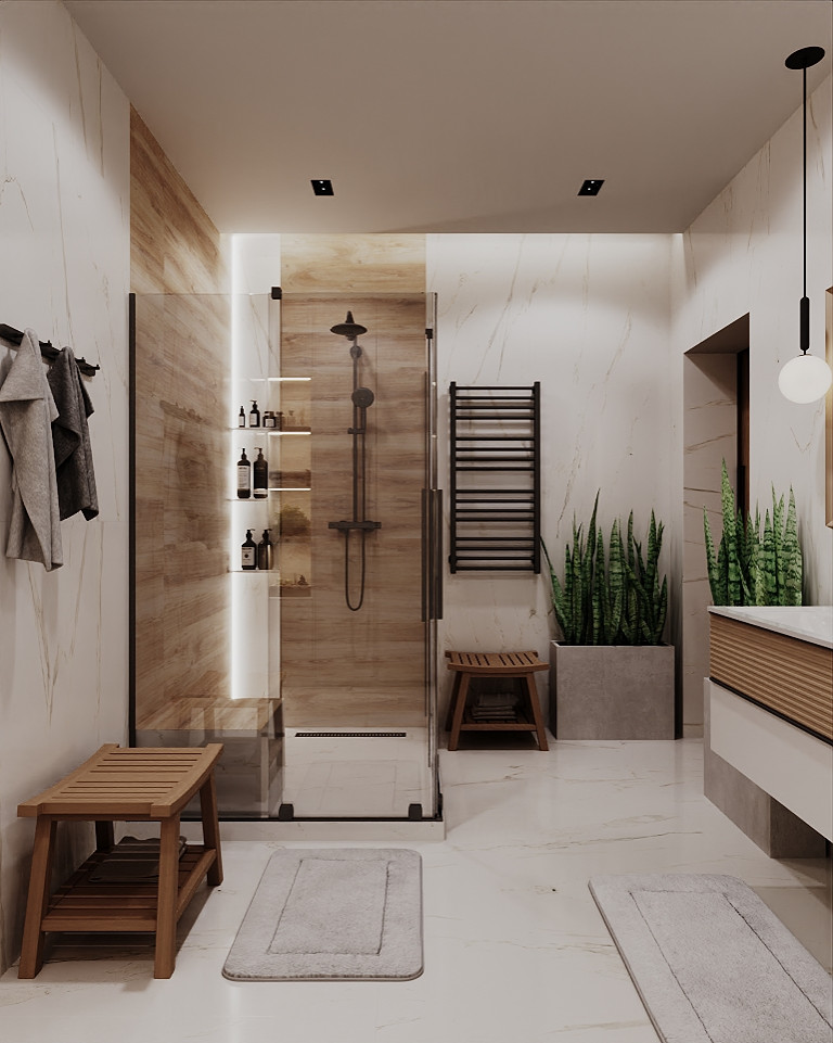 Дизайн санузла в частном доме