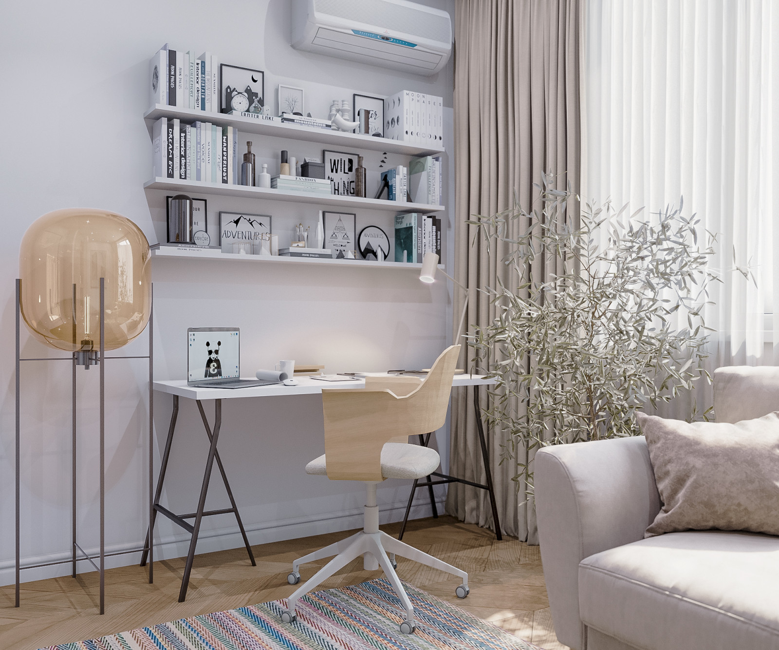 Светлая квартира в скандинавском стиле