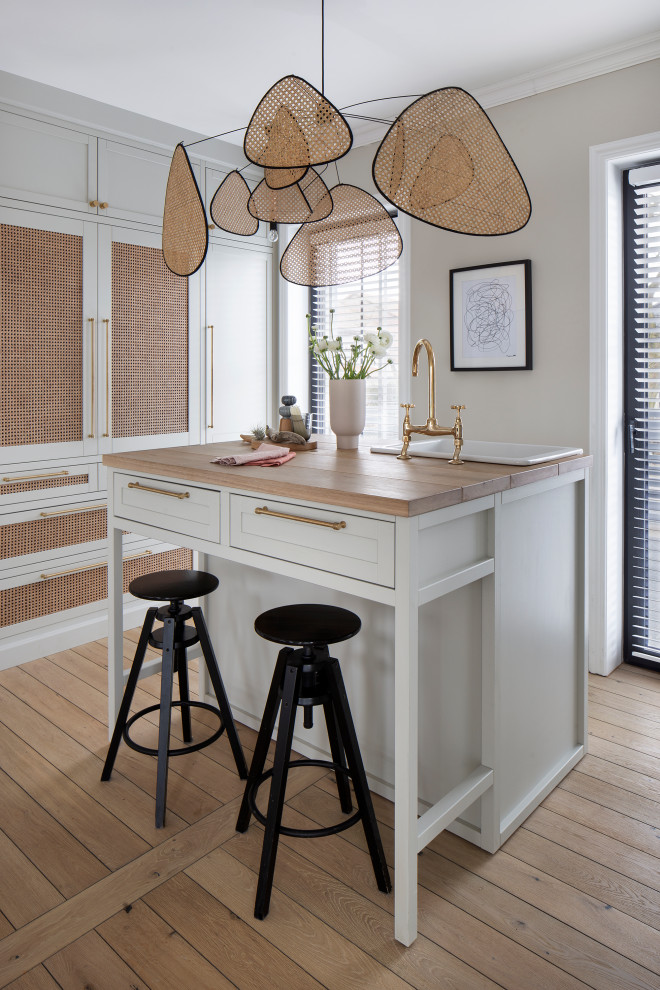 This is an example of a scandi kitchen in New York.