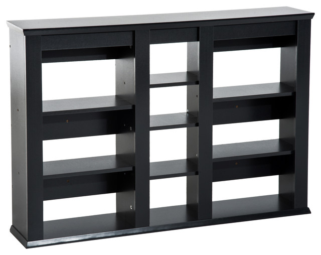Wall Mount Cd Dvd Media Storage Shelf Rack Black Transitional Wall Mount Cd Dvd Media Storage Shelf Rack Black Transitional Racks And Towers By Aosom