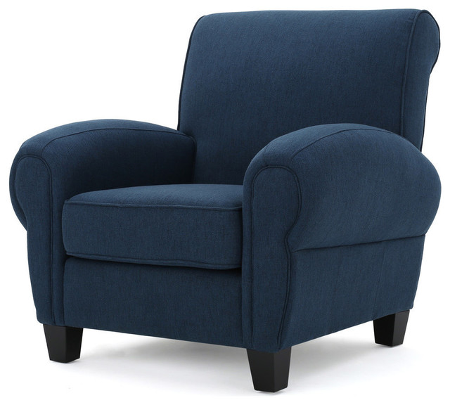 blue comfy chair