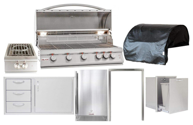 Blaze Outdoor Products Lte 7 Piece 40 Propane Gas Outdoor Kitchen