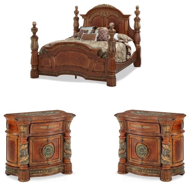 Villa Valencia Poster Bedroom Set 3 Piece
