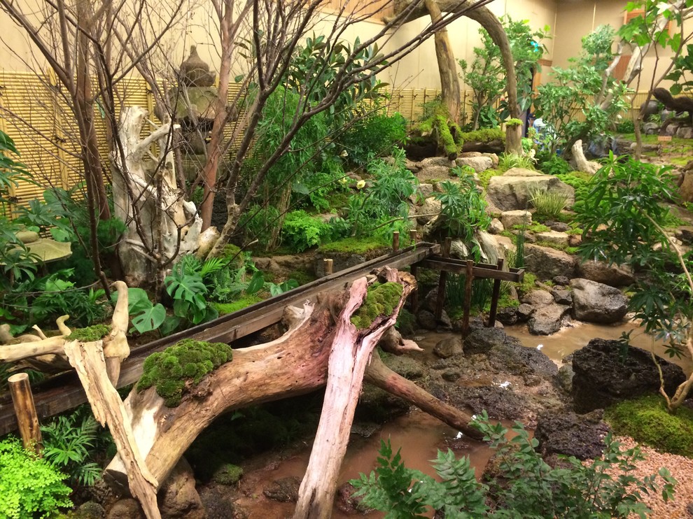 東京23区にあるトラディショナルスタイルのおしゃれな庭の写真