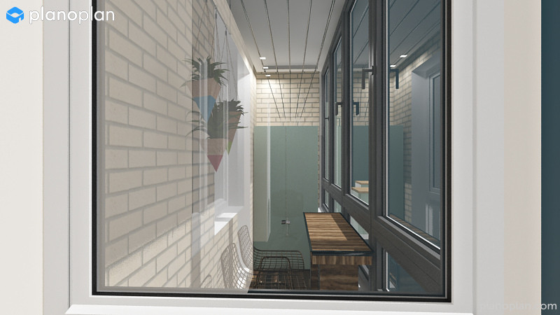 Яркая однокомнатная квартира с гардеробной и без (2 варианта планировки)