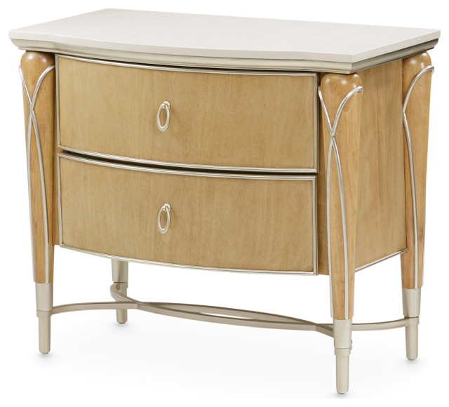 AICO Furniture Villa Cherie 7 Piece Queen Bedroom Set - Traditional ...