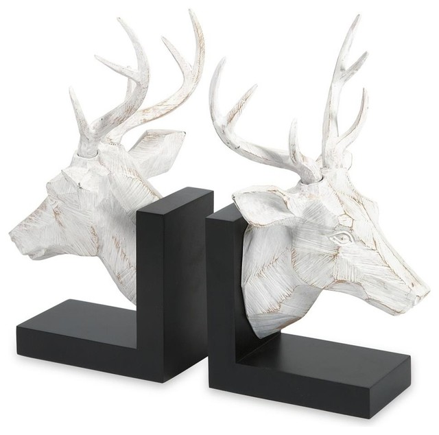 Joseph Deer Bookends, 2-Piece Set