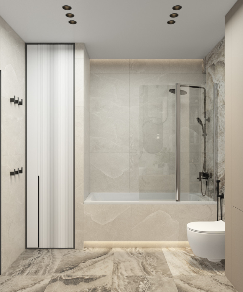 Интерьер ванной комнаты, дизайнер Наталья Шевлякова