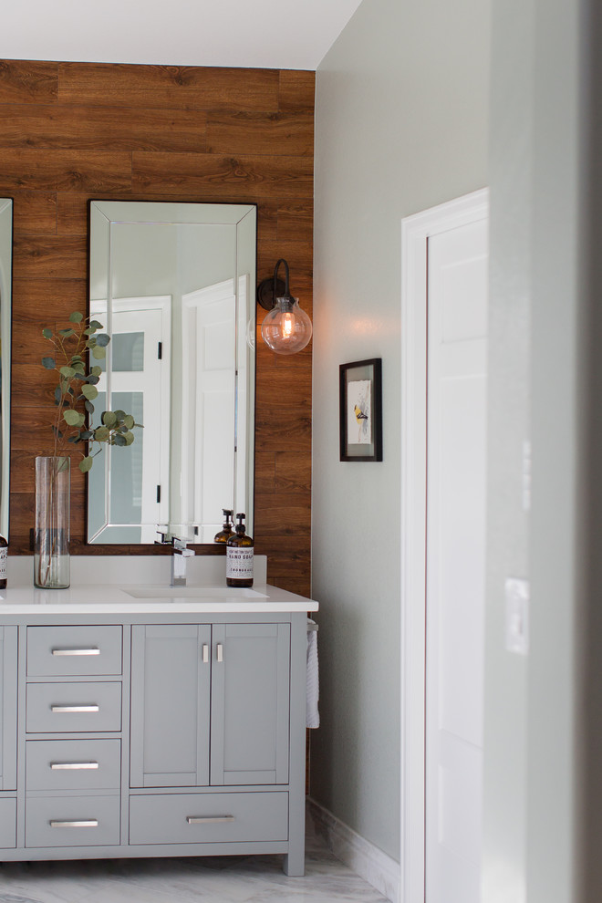 Hinman Master Bath | Roxborough Park, CO | Modern Farmhouse Renovation