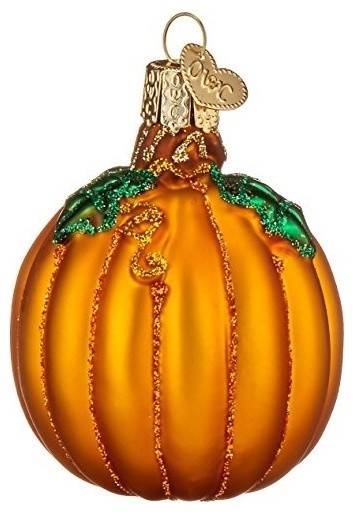 Old World Christmas Pumpkin Glass Blown Ornament - Farmhouse ...