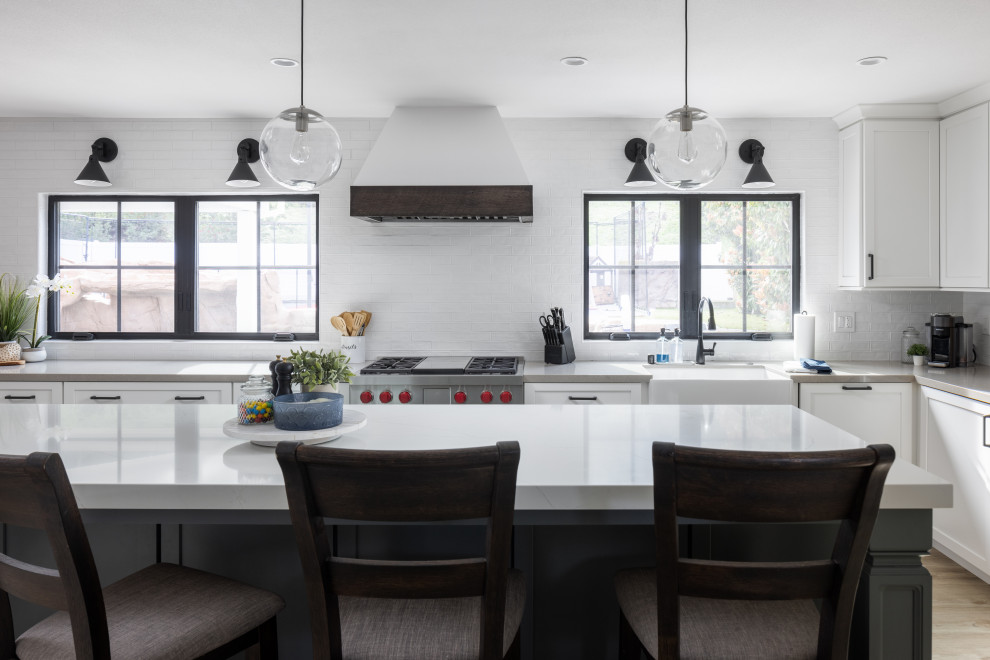 Inspiration for a transitional kitchen remodel in Orange County