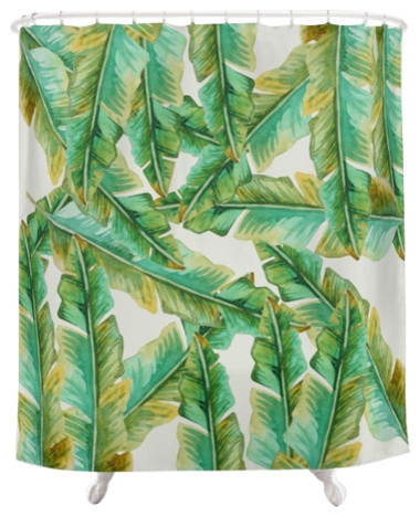 Tropical Banana Leaf Shower Curtain