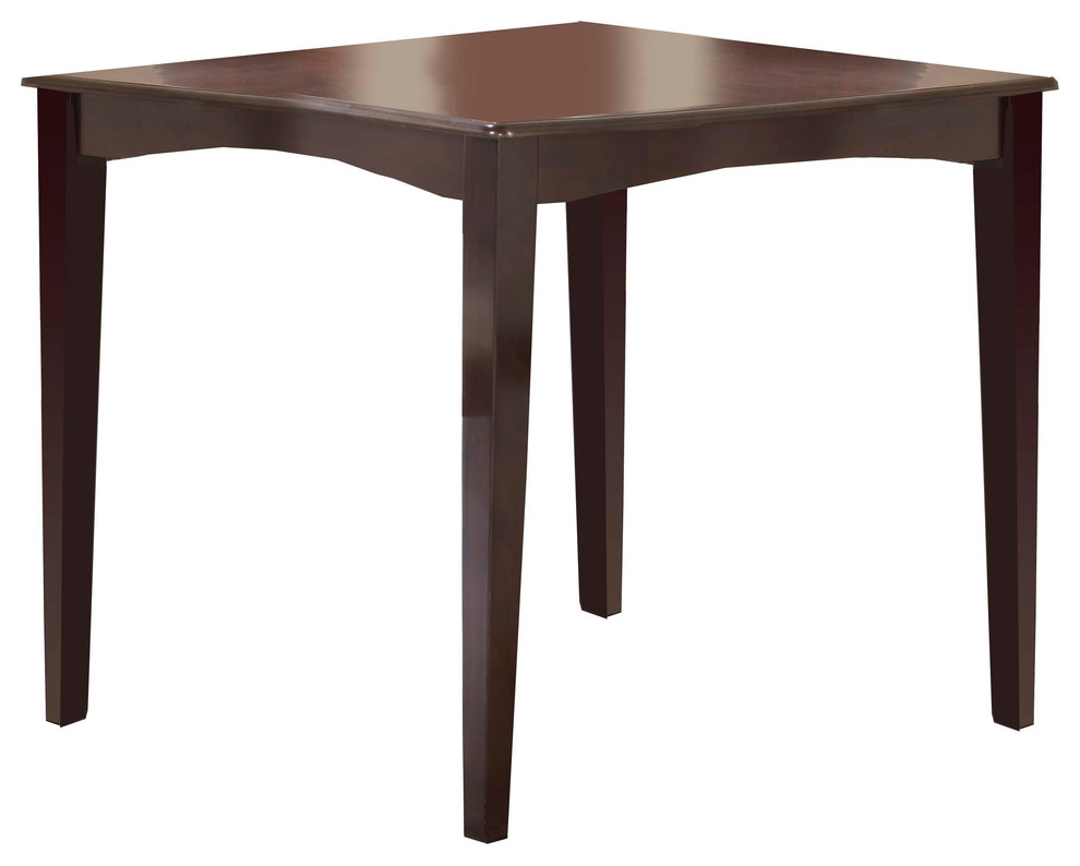 Hillsdale Furniture Tiburon Counter Fix Top Dining Table, Espresso