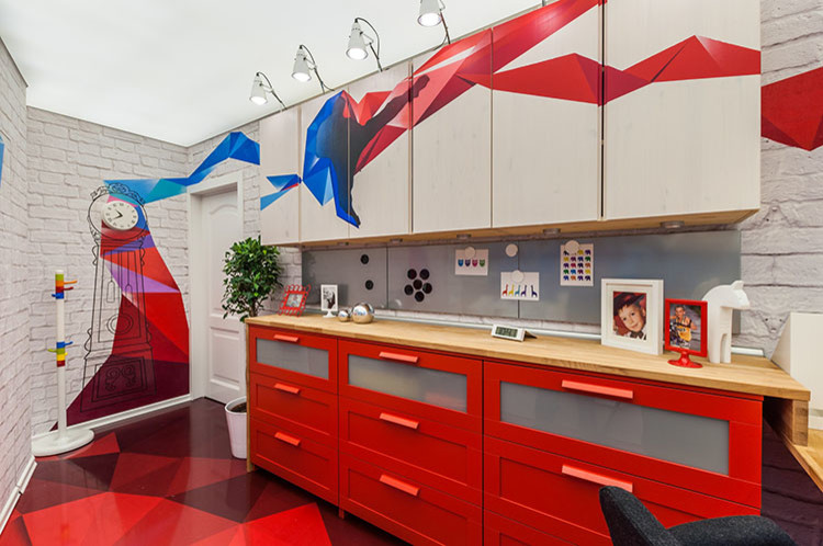 Классическое граффити в детской