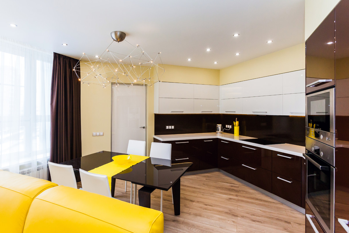 Photo of a contemporary kitchen in Yekaterinburg.