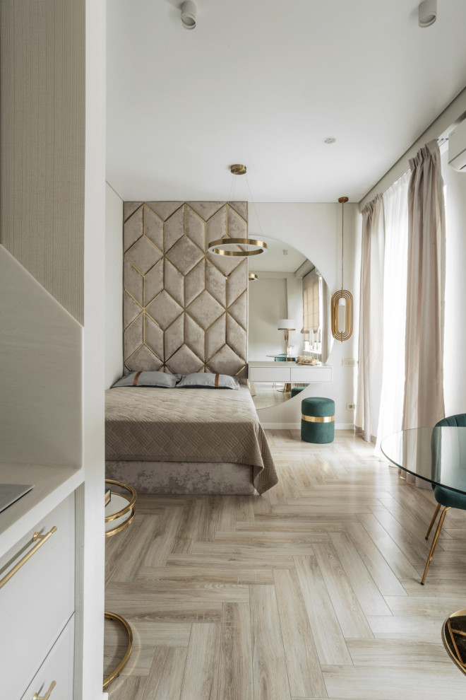 Квартира-студия 28м2 в городе Сочи или "50оттенков золота"