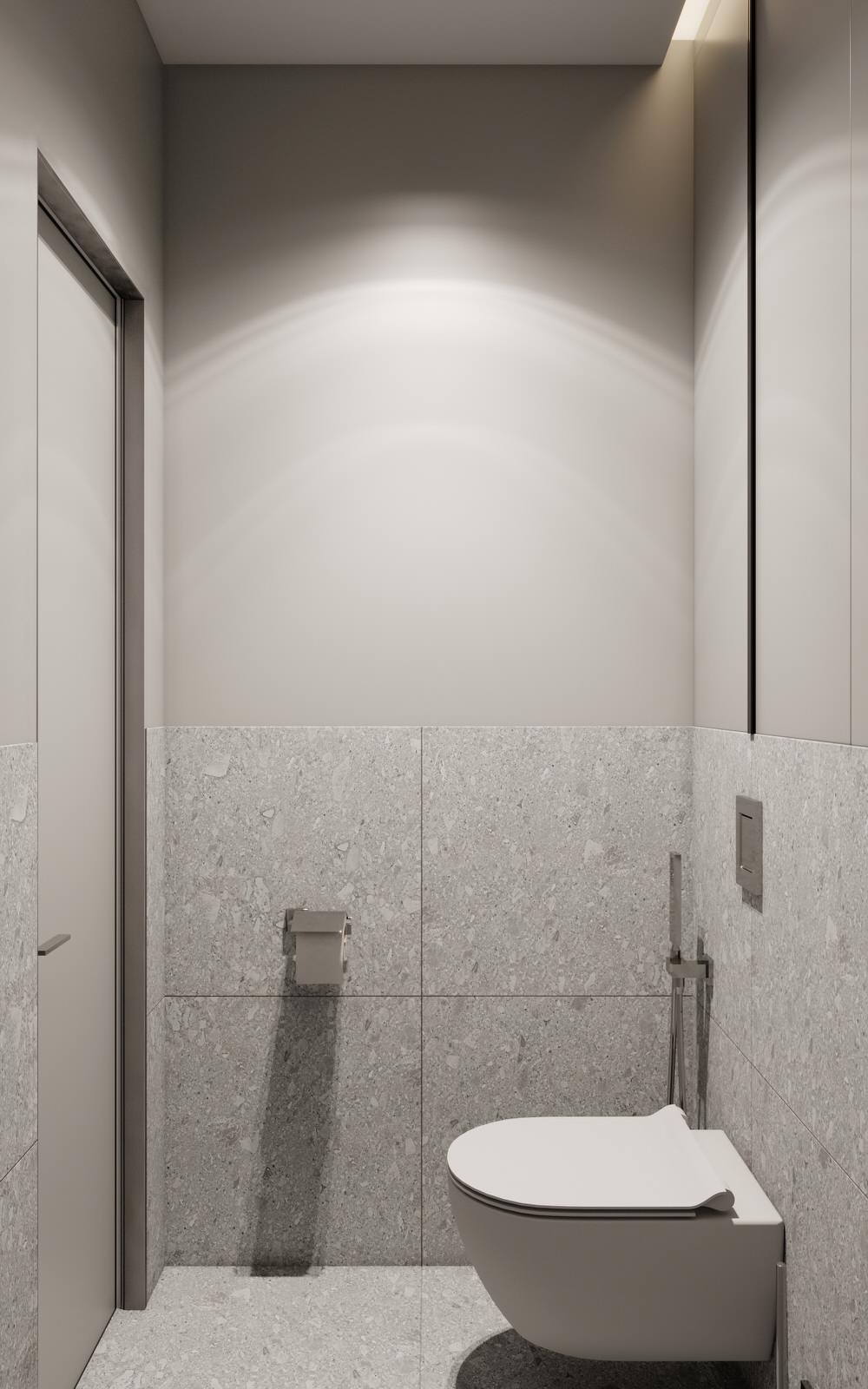 Дизайн маленького туалета