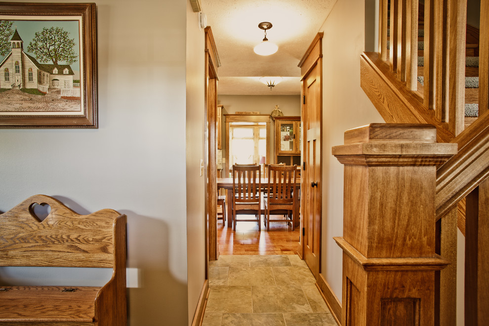 This is an example of a traditional hallway in Indianapolis.