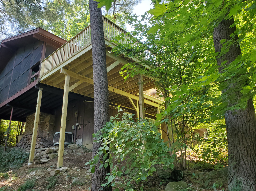 Deck with a Woodland View