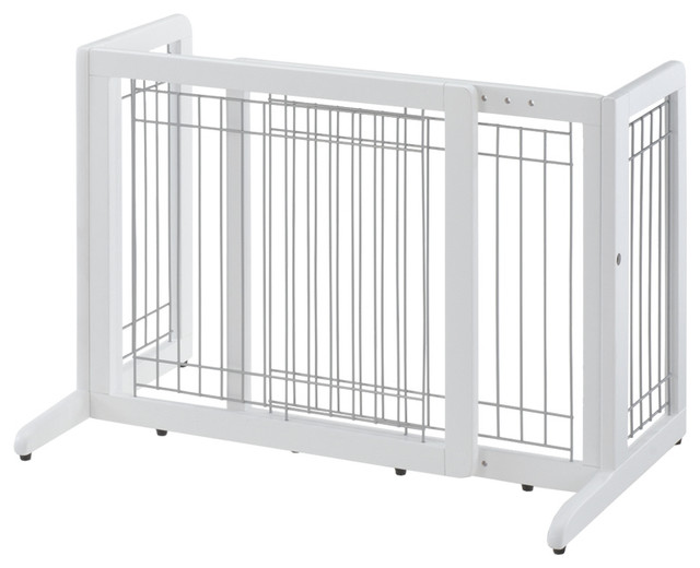 Richell Freestanding Pet Gate Hl White 26 4 40 2 X17 7 X20 1