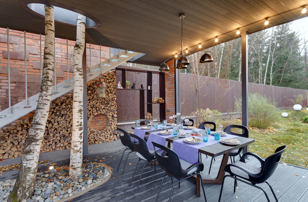 Зона барбекю в загородном доме