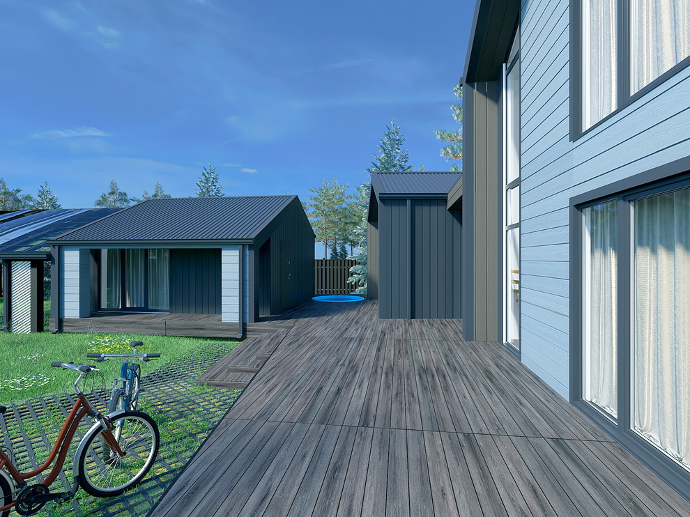 Дом из павильонов