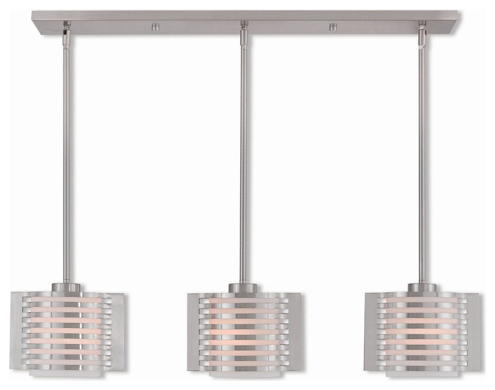 Livex Lighting 41033-91 Hilliard - Three Light Linear Chandelier