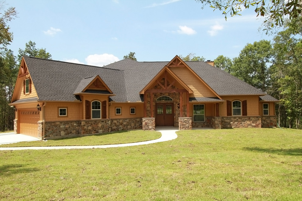 Mountain style exterior home photo in Houston