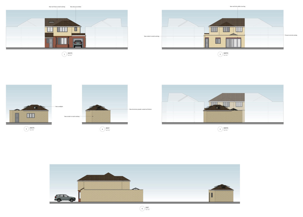Demolition, construction and extension