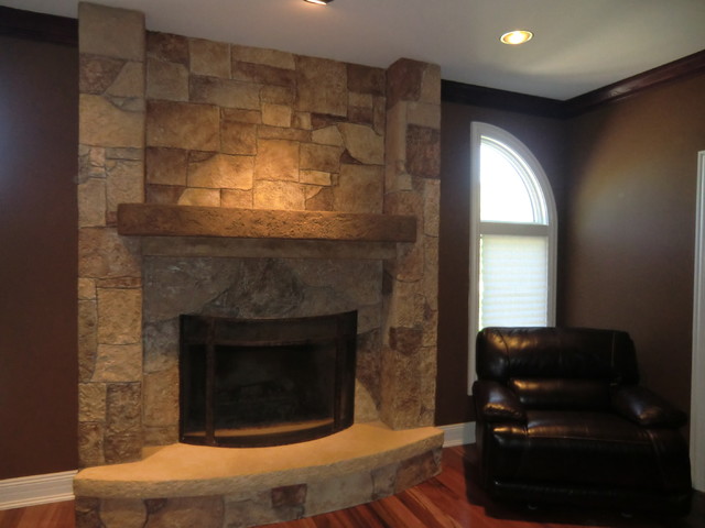 Ann Art Faux Finishes Cement Fireplace Over White Brick Family