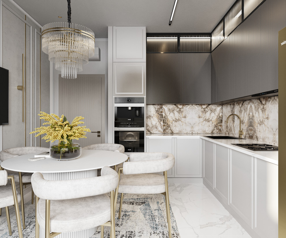 Проект 3-х комнатной квартиры THE WHITE SAVANNAH