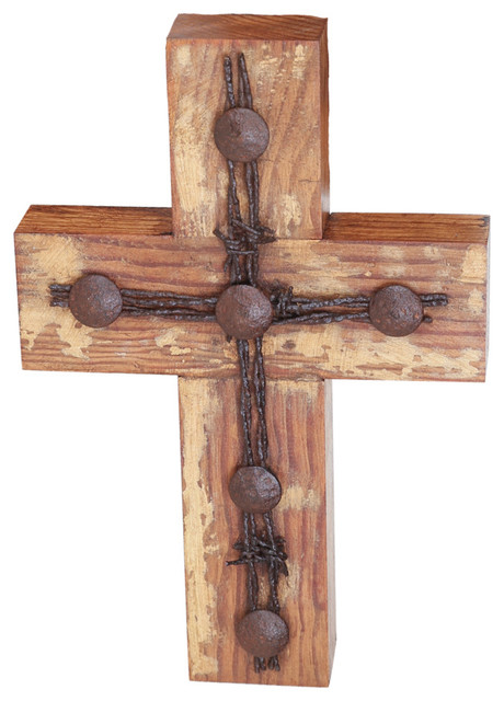barbed wire cross