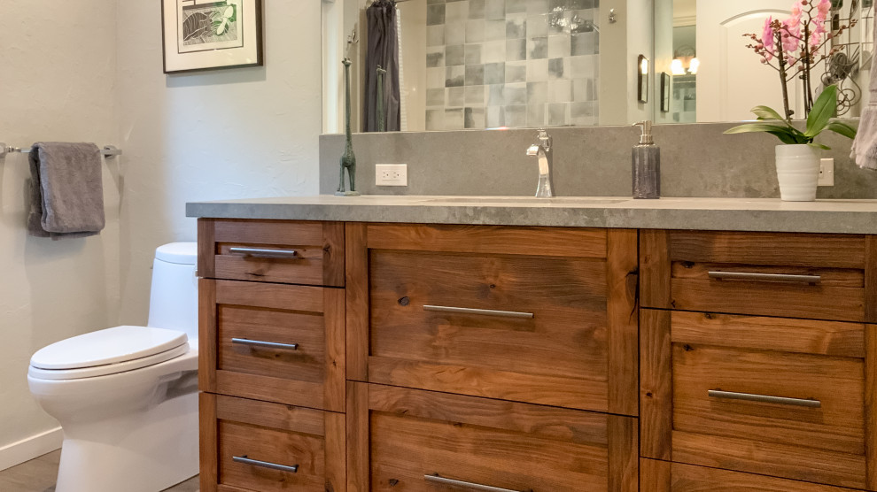 Knotty Alder Bathroom Remodel