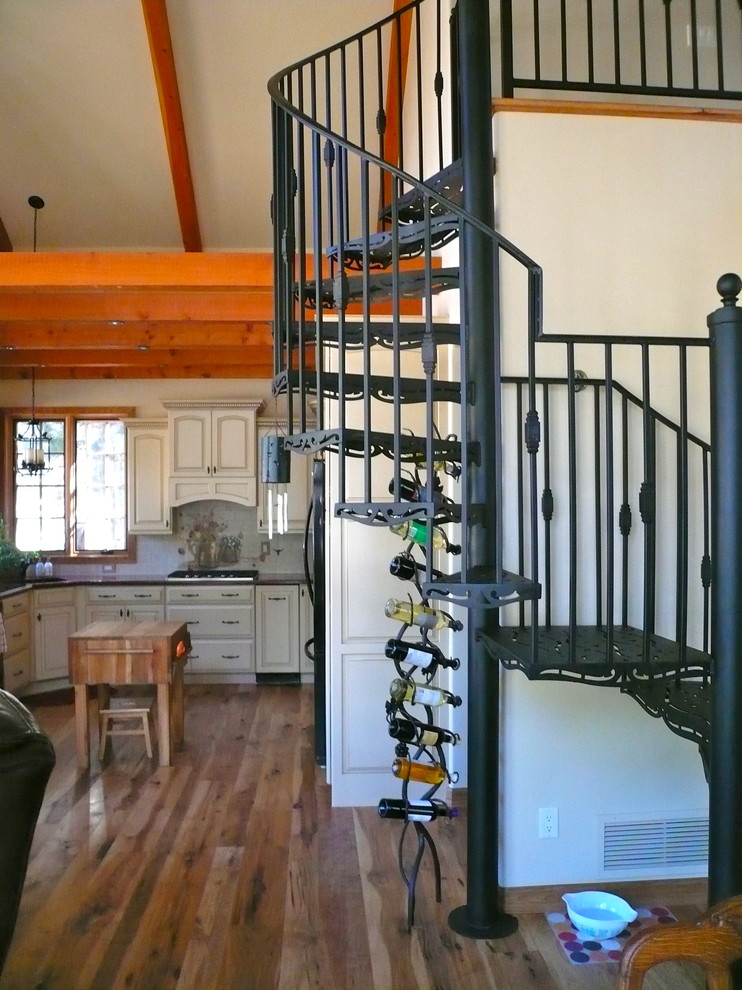 Example of a mountain style staircase design in Phoenix