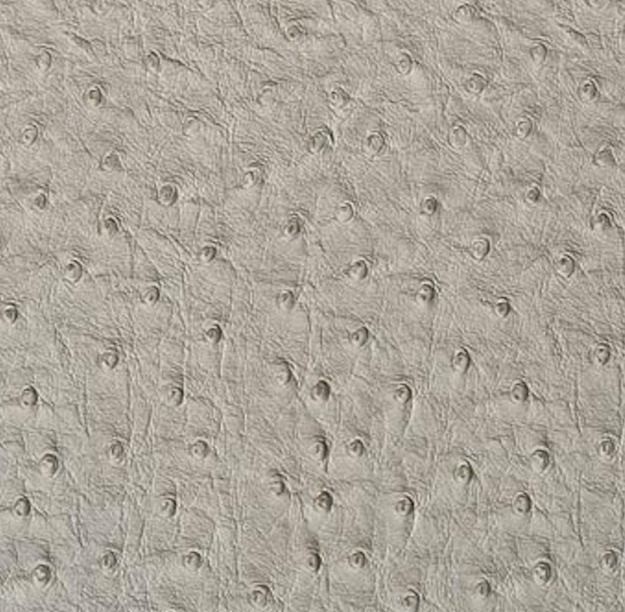 Emu Ostrich Upholstery Faux Leather, Ice, 30 Yards