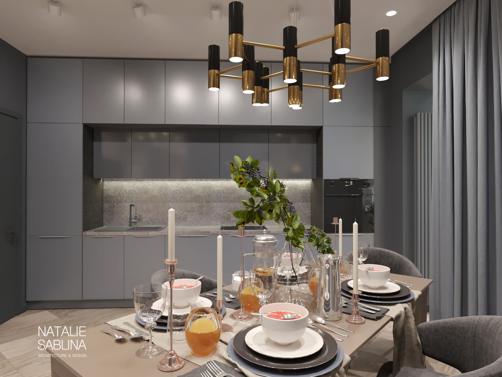 Квартира на Дальней 4   #KristalGrey_NSDesign