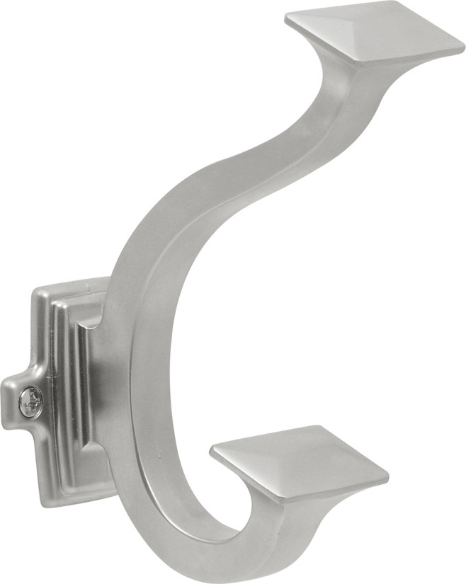 Belwith Hickory 5 In. Bungalow Pearl Nickel Hook P2155-PN Hardware