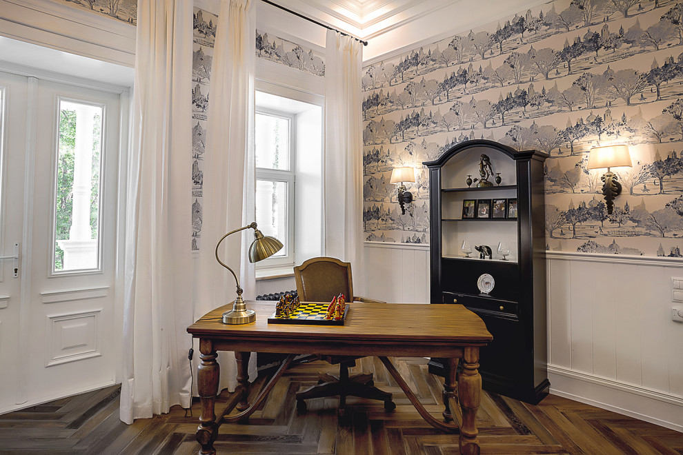 Гостиная "Деревенский шик с историей"