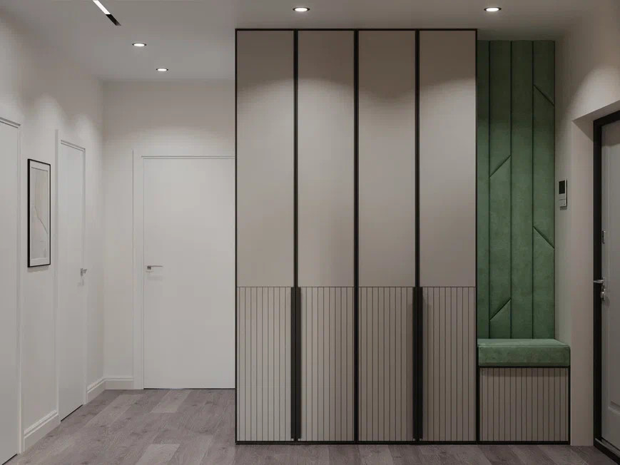 Ремонт квартиры площадью 56,7 м2 в современном стиле с элементами классики