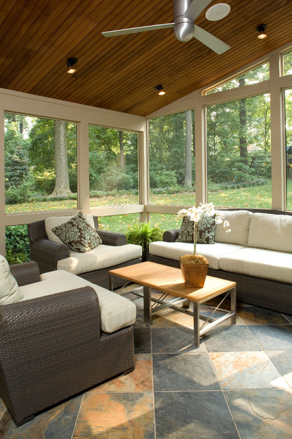 Screened Porches trendy-veranda
