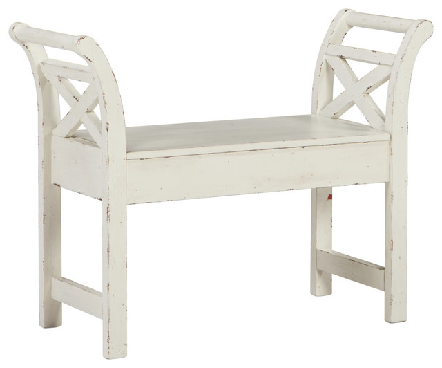 Heron Ridge Accent Bench Farmhouse Accent And Storage Benches