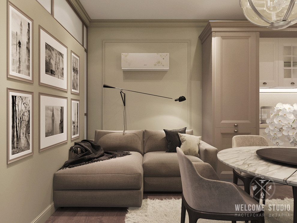 «Savanna’s color». Трёхкомнатная квартира в Москве.