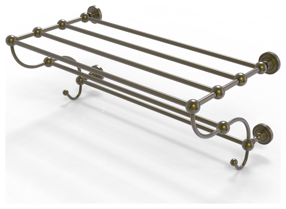 Allied Brass Dottingham Collection 36" Train Rack Towel Shelf, Antique
