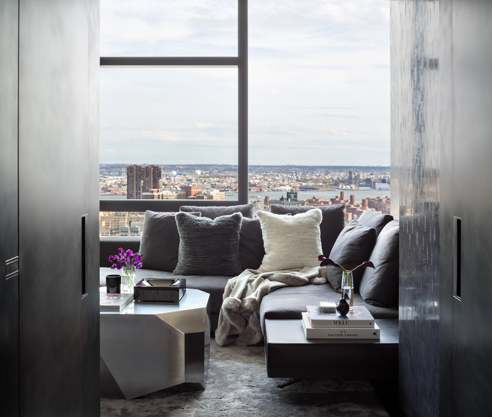 Example of a trendy home design design in New York