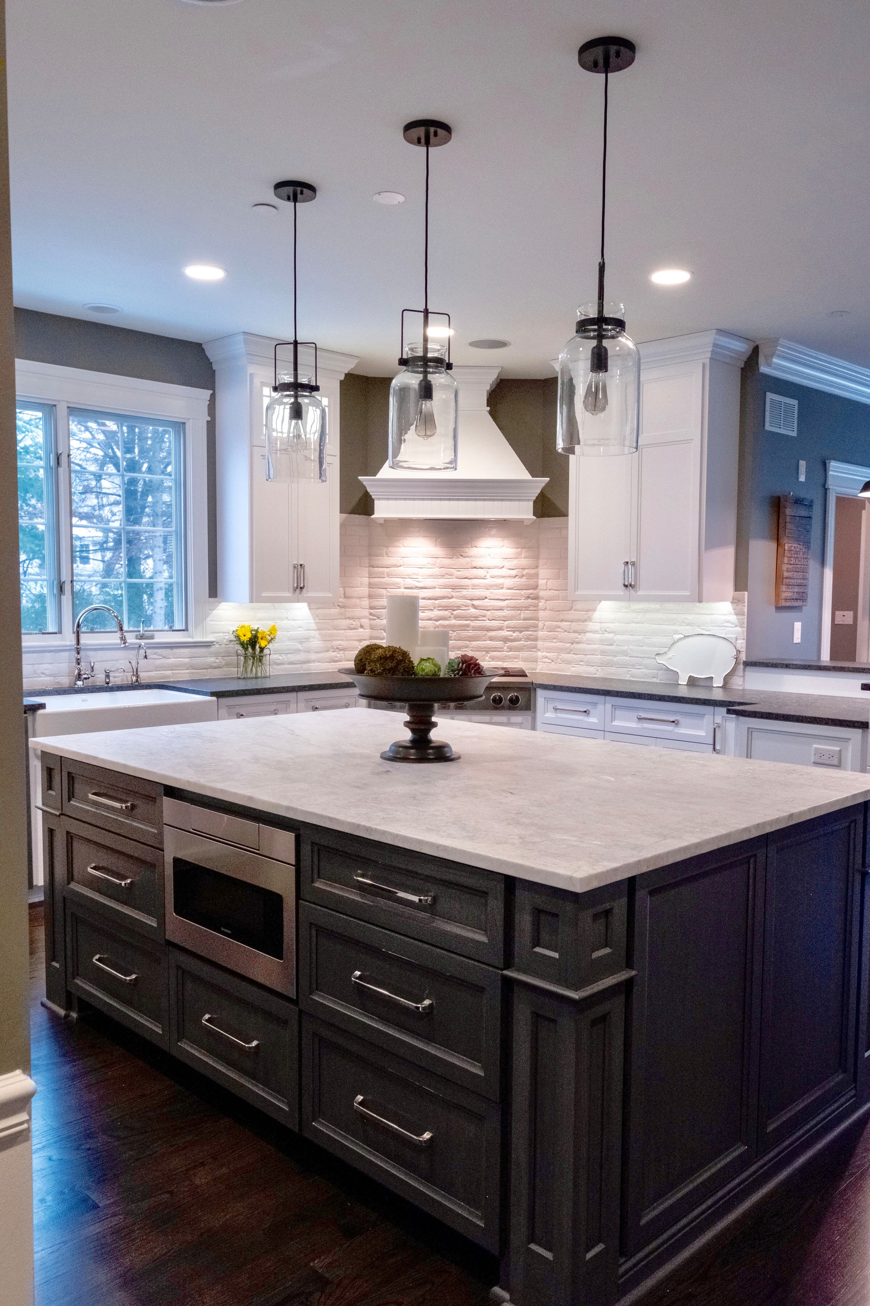 Farmhouse Kitchen, Home Bar and Mudroom