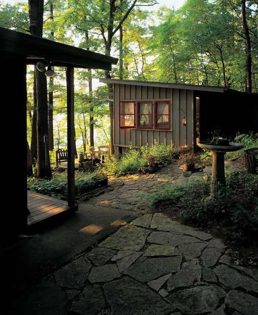 St. Croix River Compound rustico-fachada