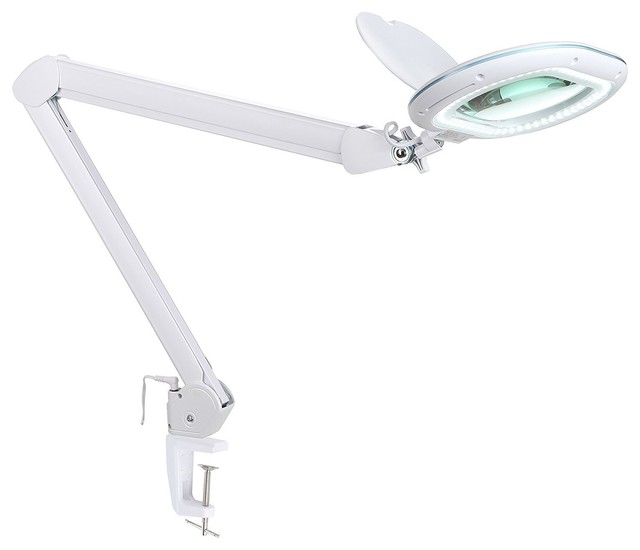 Brightech Lightview Xl Clamp Magnifier Lamp White