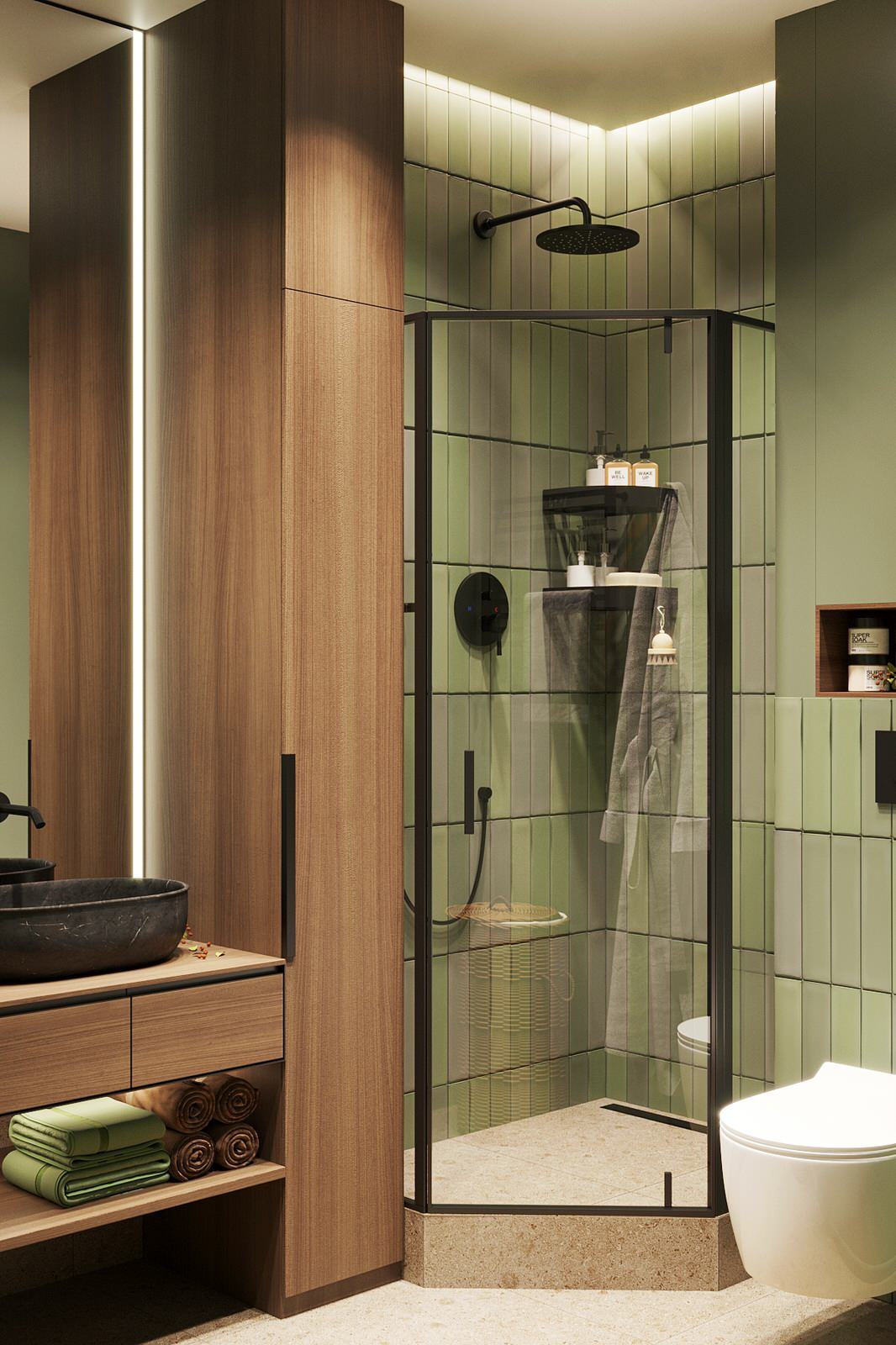 Современная мастер-спальня