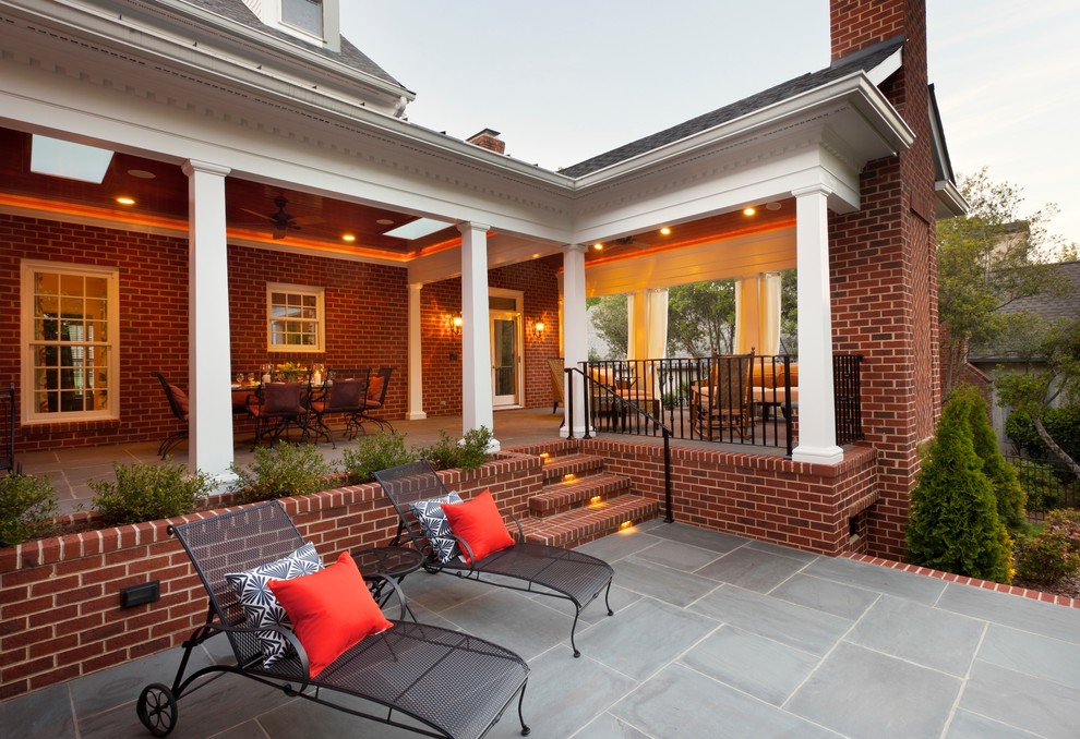 Traditional brick exterior in Charlotte.